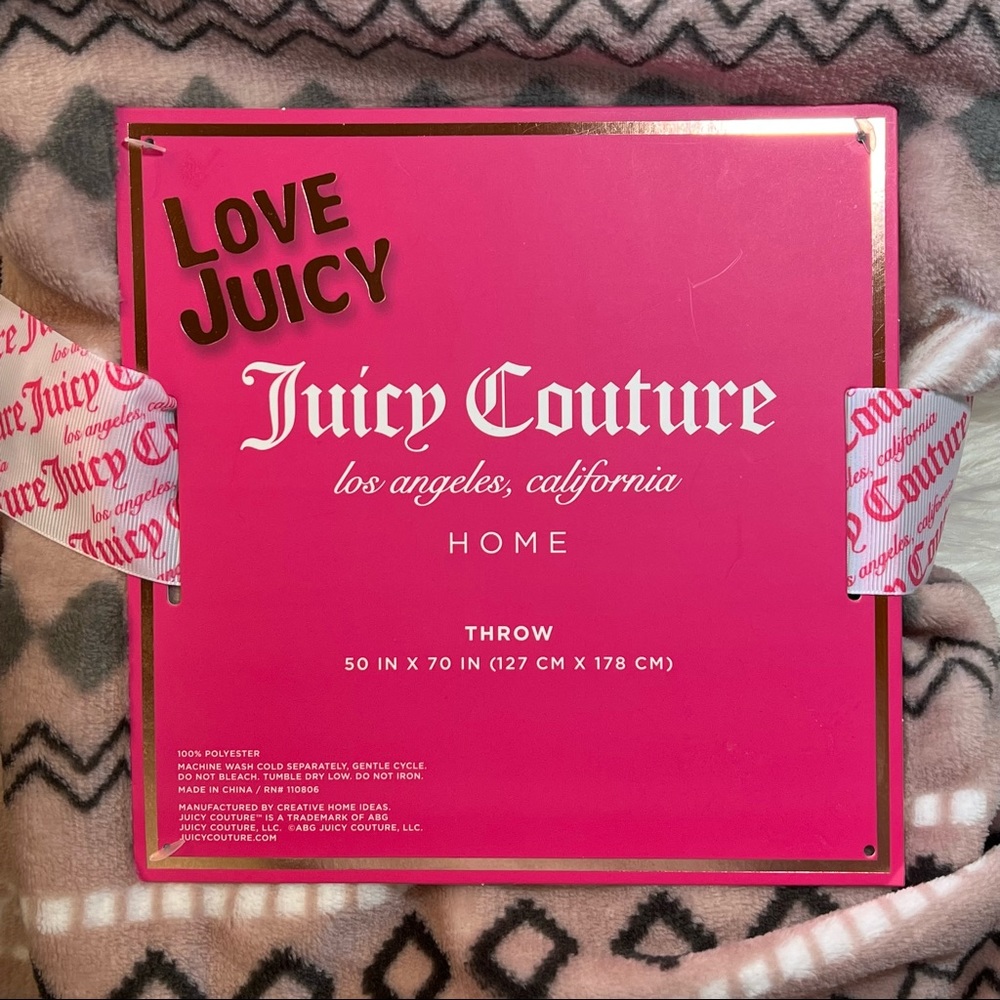 Juicy Couture home throw. - Picture 2 of 5